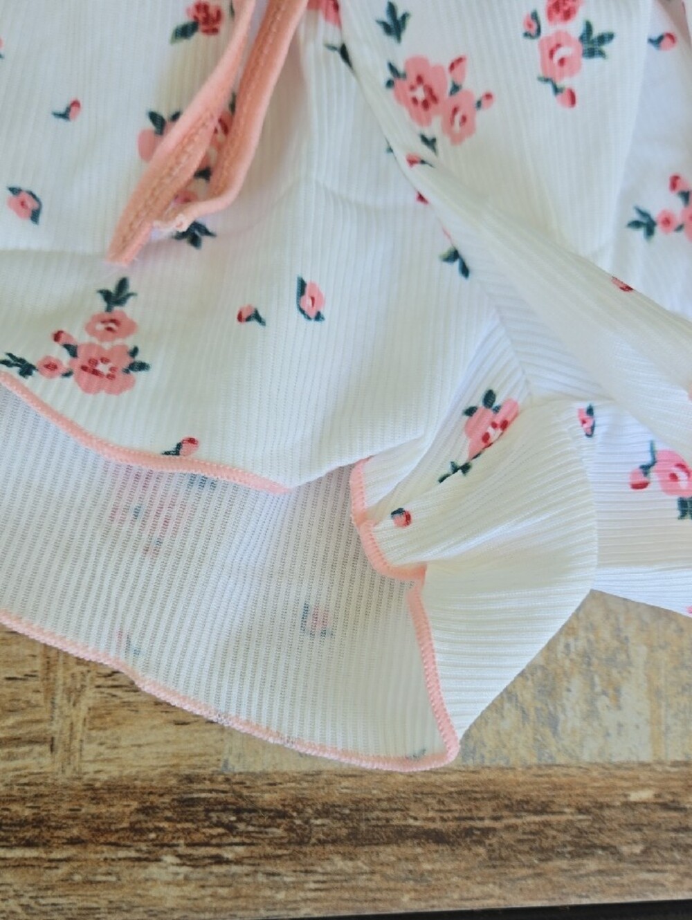 Pink Lace-Trim Cami & Floral White Shorts Sleep Set - Picture 11 of 15